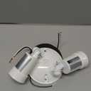 Lithonia Lighting Outdoor Flood Light Fixture, Adjustable Twin Par Flood Light Holder for Safety and Security, 120 Volts, Uses 2 Lamps Up to 150W (Not Included), White (OFTH 300PR 120 WH M12)