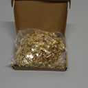 uxcell 11 Yard Sequins Trim Ribbon 0.6 Inch Sequin Gimp Braid Trim Spangle Flat Sequins Paillette Fabric Flat Trims Strips for Crafts Sewing Clothes Home Party Decoration, Gold