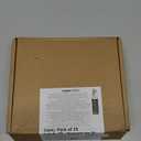 Amazon Basics Euro Bar Cabinet Handles, Kitchen Cabinet Pulls, Hardware for Cupboards, 1/2-inch Diameter, 7.38-inch Length, 5-inch Hole Center, Golden Champagne, 25-Pack