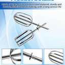 2 Pcs Mixer Beater Attachments, Stainless Steel Replacement Beaters Compatible with Sunbeam Mixmaster Vintage Stand Mixer