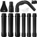 Buzzlett Upgraded Universal Gutter Cleaning Tools for Leaf Blowers, Compatible with Leaf Blower Brands EGO Power+, Worx, Black+ Decker, SUNCHERS, HEINPRO, RYAHT, DEWALT, etc. Extends Up to 11FT