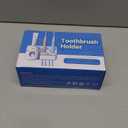 Toothpaste Dispenser Wall Mounted, Automatic Toothpaste Dispenser for Kids, Toothbrush Dispenser for Bathroom with 4 Toothbrush Slots (Toothbrush Holder + 3pcs Cotton Swab Holder-2, Black)