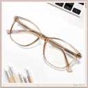 Madison Avenue Blue Light Blocking Glasses Anti Eyestrain UV Glare Blue Light Glasses for Women with Case, TV Phone Computer Gaming Eyeglasses (Coffee Brown)