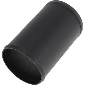 3.5" OD Straight 6064 Aluminum Alloy Tube Intercooler Pipe Surface Blasting Air Intake Connection Hose W/Double Bead Roll 5.9" Length Black