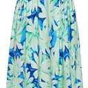 GRACE KARIN 2025 Women's Criss Cross Halterneck Sleeveless Summer Floral Print Flowy A Line Maxi Dress, M