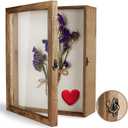 TJ.MOREE Shadow Box Display Case 11 x 14 Shadowbox Frame with Linen Back Memorabilia Bouquet Medals Photos Memory Box for Keepsakes (Carbonized)