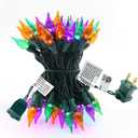 Halloween String Lights 19ft 70 LED Fairy Lights ETL Certified for Indoor Outdoor Patio Xmas Tree Party Decor Orange Purple Green Color Lights Halloween