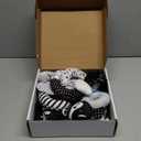 Joyreal High Contrast Baby Toys for Newborn, Black and White Baby Sensory Toys with Car Seat Toys,Infant Toys with Black White Cards Book, Montessori Toys for Baby Gifts