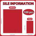 100 Pcs Red Paper Napkins Disposable - Red Guest Dinner Napkins for Bathroom Wedding Birthday Anniversary Graduation Party