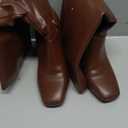 Uacllcau Knee High Boots for Women Square Toe Tall Boots Chunky Block Heel Long Boot with Side Zipper Fashion Dress Winter Fall Womens Boots 7