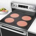 Stove Cover for Electric Cooktop: Thermochromic Silicone Mat with Safety Color Change Heat Resistant & Non-Slip Surface for Family Kitchen Safety  Easy to Clean & Foldable(36x21 Inch)