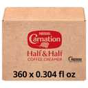 Nestle Carnation Coffee Creamer Half and Half, Made with Real Dairy, 109.4 fl oz Tubs (Pack of 360), By OCT 05/2025