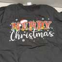 Merry Christmas Buffalo Plaid Red Santa Family Xmas Pajamas T-Shirt, Small