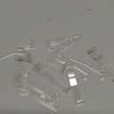 2.5 Inch Valance Clips Window Blind Clips Hidden Channel Clear Plastic Valance Retainer for Horizontal (12 Pieces)