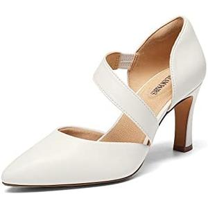DREAM PAIRS Women's High Heels Pumps Dress Closed Pointed Toe Comfortable D'Orsay Pumps Shoes for Work Office Wedding Dancing Charmane Size 9.5 women's