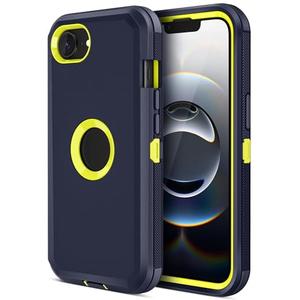 Jiunai for iPhone 16e Case, for iPhone 17e Case Heavy Duty Shockproof Rugged Screenless, Dual Layer Dust Proof Protective, Cell Phone Cover for iPhone 16 e / 17 e 6.1'' Men Women Teen Blue