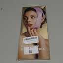 V-Line Sculpting Face Mask  Silicone Chin Strap for Jawline Tightening & Double Chin Reduction (23-27 Inches) (Sakura Pink)