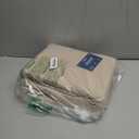 Bedsure 100% Washed Cotton Duvet Cover King Size - Oatmeal Minimalist Bedding Set Linen Like - PureWoven Plain Simple & Soft Comforter Cover for All Seasons (Oatmeal, King, 104"x90")