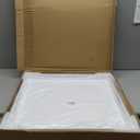 Glossy White Sturdy Acrylic Serving Tray with Handles-24x24Inch-Serving Coffee,Appetizer,Breakfast,Butler-Kitchen Countertop Tray-Makeup Drawer Organizer-Vanity Table,Ottoman Tray-Decorative