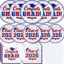 200pcs 2026 Graduation Plates and Napkins Set with Decorations Kit, for College High School Grad Party Decorations, Serve 50", Graduation Party Supplies