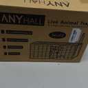 Anyhall 2-Pack Rat Traps Humane Live Mouse Vole Chipmunk Trap Cage for Indoors and Outdoors (Black)