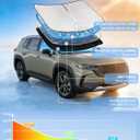 Windshield Sunshade for Mazda CX-90 2024-2026 Sun Shade Windshield Upgrade 4 Layers Blocks UV Rays Custom Fit CX-90 Car Window Shade Front Windshield Keep Cool Foldable Car Accessories