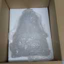 4 Pack Ceiling Fan Light Covers, Transitional Style Replacement Bell Shaped Glass Shade Ceiling Fan Replacement Globes (Alabaster, 4-3/4'')