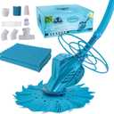 U.S. Pool Supply Octopus Suction Pool Cleaner, Inground Automatic Pool Vacuum Cleaner with Hose - Swimming Sweeper Vac Cleaning Suction-Side Cleaners - Auto Creepy Sweeps Removes Debris, Leaves Cleans, Deluxe Octopus Cleaner