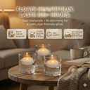 Aignis 24pcs LED Flameless Floating Candles, Burning Time Over 120 Hours, 3 Inch Plastic Battery Operated Tealights, Cozy White Light for Pool/Bathtub/Hot Bath/Wedding Centerpiece Decor Décor