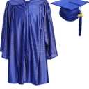 Newrara Unisex Shiny Kindergarten Graduation Gown Cap with Tassel 30
