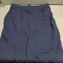 Houmous Women's Cotton Work Pencil Skirt Stretch Office Midi Below Knee Bodycon Belt Loops Back Slit Pockets, L