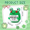 4 x Mini Frog Crochet Teacher Appreciation Gifts for Teachers, Mothers Day Gifts for Mom from Daughter Son, Cute Crochet for Mothers Day Decorations, Inspirational Gift Ideas for Friends, Coworkers