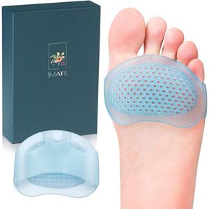 Ball of Foot Cushions（2 Pairs） Metatarsal Pads Soft Gel Ball of Foot Pads Mortons Neuroma Callus Metatarsal Foot Pain Relief