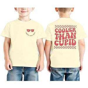 Boys Valentines Day T-Shirt Kids Mr. Steal Your Heart Tshirt Toddler Funny Short Sleeve Crewneck Tee Tops size 90