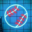 Baseball Neon Sign for boys gifts - Dimmable Baseball Led Neon Light for Room Bedroom College Wall Decor - USB Powered Sports Softball Lights Signs - Birthday Gifts for Teens, Mens, Fathers, Man Cave ﻿