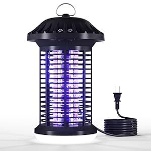 Bug Zapper Indoor & Outdoor, Water Proof Mosquito Zapper with LED Light, 4200V Electric Bug Zapper for Home Patio Office Courtyard