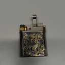 CHIEF Chrome Plated Brass Kerosene Lighter, Lift Arm Ignition, Grinding Wheel