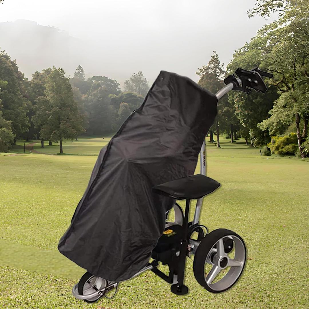 FCOUIID Golf Bag Rain Protection Cover, Waterproof Push Cart Club Heavy Duty Protector, Golf Club Accessories, 51"x 24"x12", 1 Pcs