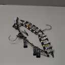 Legging Hangers for Closet Organizer, Hat Hangers for Closet 2 Pack with 10 Clips Holds 20 Leggings, Legging Hanger, Pants Storage Organizer Suitable for Socks, Panties, Underwear, Pants (Black)