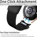 Stretchy Bands Compatible with Samsung Galaxy Watch 7 6 5 4 FE Band 40mm 44mm/5 Pro Band/Galaxy Watch 6 4 Classic 47mm 43mm 42mm 46mm, One Click No Gap Gradient Print Nylon Strap