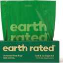 Earth Rated Dog Poop Bags, Thick Grab and Go Single Roll, Ideal for Backyard Pickups, Unscented, 300 Count