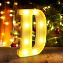 Light Up Letters D,LED Sign Marquee Letters 26 Alphabet for Party Birthday Name,Wedding,Christmas Decorations,Personalized Name Sign Letter for Centerpieces Table and Wall Decor