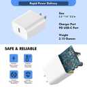 iPhone Fast Charger,Phone 14 13 12 11 Fast Charger USB C Wall Charger with 2-Pack 6FT Fast Charging Cable Compatible with iPhone 14/14 Pro/14 Pro Max/i Phone 13pro/12/11/X/8/7/6/iPad Pro/Mini/AirPods