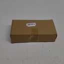 YUNVI Sets of 8 Black Halloween Candles,Flameless Taper Candles with Base,LEDs Candlesticks,Plastic Flickering Flameless Candles for Halloween Fireplace