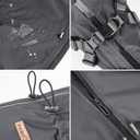 PAWBOSE Dog Raincoat with Harness for Medium and Large Dogs, Adjustable Waterproof Dog Rain Jacket,Reflective Rainproof Puppy 4 Legs Raincoat-Grey,2XL