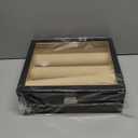 Nosiny Bracelet Display Holder with 3 Removable Rolls Bangle Organizer Display Clear Lid Bracelet Organizer Box Jewelry Storage Case for Women Girls Retail Bracelets Watch Stores Vendors, Black