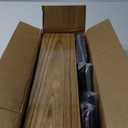 Wallniture Ponza Wood Floating Shelves for Wall Storage, Natural Burned Small Bookshelf Set of 5