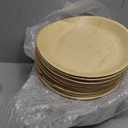 PALM NAKI Palm Leaf Plates | 8" Round | Compostable Bamboo-Style Decorative Plates | Ideal for Events, Gatherings, and Everyday Elegance - 40 Pack