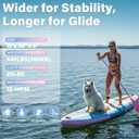 AKSPORT 11' Inflatable Stand-Up Paddle Board with Upgraded SUP Accessories Kit | Extra Wide 34" Design | Non-Slip Deck | Premium SUP Board for Adults & Youth of All Levels