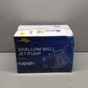 Aquastrong 1.6 HP Portable Shallow Well Pump Garden, 1320 GPH, 115V, Stainless Steel, Sprinkler, Water Transfer Draining Irrigation Pump, for Lawn or Garden